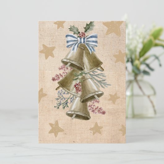 ジングルベルが鳴るクリスマスグリーティングのカスタムスウェグ シーズンカード (スタンド正面)