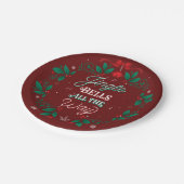 ジングルベルのずっと紙のパーティーのプレート ペーパープレート (アングル)
