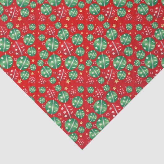 ジングルベルのクリスマスのオーナメントのデザインパターン 薄葉紙 (詳細)