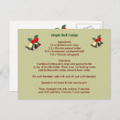 ジングルベルのファッジの郵便はがき シーズンポストカード (正面/裏面)