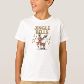 ジングルベルを歌うトナカイ Tシャツ (正面)