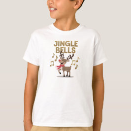 ジングルベルを歌うトナカイ Tシャツ