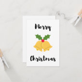 ジングルベルクリスマスカード カード (正面/裏面インサイチュ)