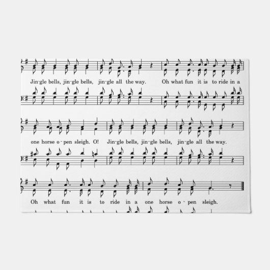 ジングルベルドアマット ドアマット (正面)