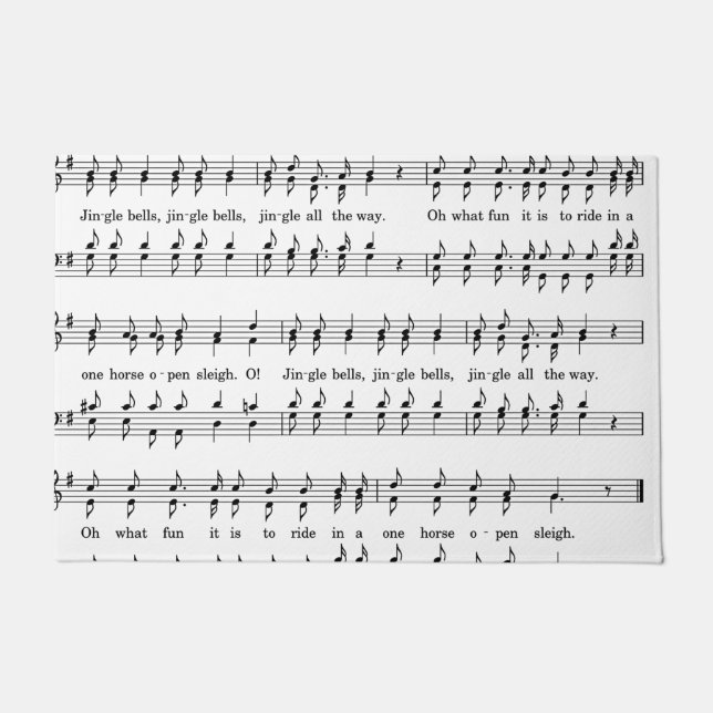 ジングルベルドアマット ドアマット (正面)