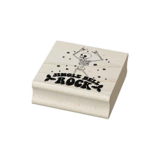ジングルベルロックスケルトンスタンプ ラバースタンプ (スタンプ)