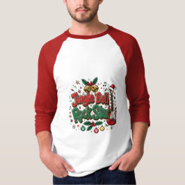 ジングルベルロックスタークリスマスギター Tシャツ