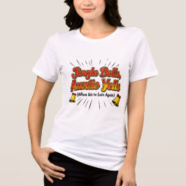 ジングルベル おばさん大騒ぎ クリスマスTシャツ – 楽しい トライブレンドTシャツ