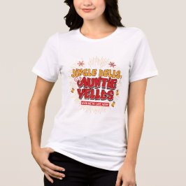 ジングルベル おばさん大騒ぎ クリスマスTシャツ – 楽しい トライブレンドTシャツ