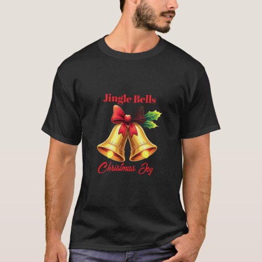 ジングルベル、クリスマスの喜び Tシャツ (正面)