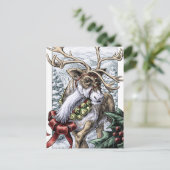 「ジングルベル」クリスマストナカイのはがき シーズンポストカード (スタンド正面)