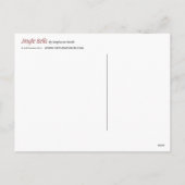 「ジングルベル」クリスマストナカイのはがき シーズンポストカード (裏面)