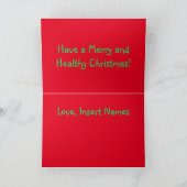 ジングルベル Covid-19 の悪臭 シーズンカード (内部)