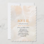 ジングルモダンシェルジャックジルウェディングシャワー 招待状 (正面)