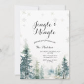 ジングルモダン&ミングルウィンターパーティの招待状 招待状 (正面)