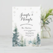 ジングルモダン&ミングルウィンターパーティの招待状 招待状 (スタンド正面)