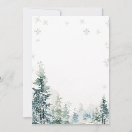 ジングルモダン&ミングルウィンターパーティの招待状 招待状 (裏面)