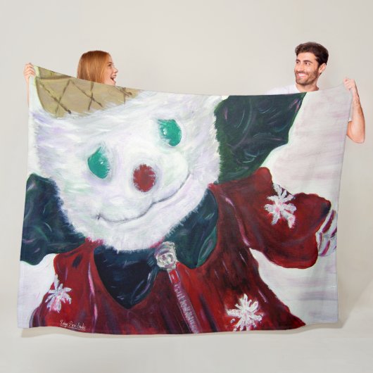 ジングル熊 フリースブランケット (インサイチュ)