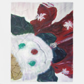 ジングル熊 フリースブランケット (正面)