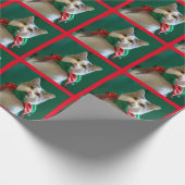 ジングル猫のクリスマスの覆い ラッピングペーパー (角)