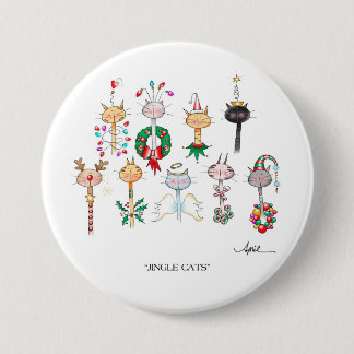 ジングル猫ボタン 缶バッジ