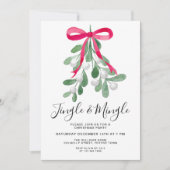 ジングル アンド ミンゲル クリスマスパーティー招待状 招待状 (正面)