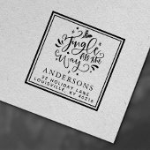 ジングル・オール・ザ・ウェイ クリスマス アドレス セルフインキングスタンプ