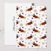 ジングル・オール・ザ・ダックスハウンド・ウェイ シーズンカード (正面/裏面)