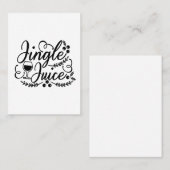 ジングル・ジュースおもしろい・クリスマスビール飲み 名刺 (正面/裏面)