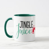 ジングル・ジュース |おもしろいクリスマス酒のユーモア マグカップ (左)