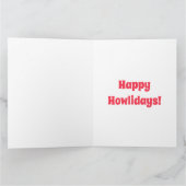 ジングル・ポーズとボクサー・ドッグのジョイ・ホリデー カード (内部)