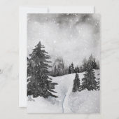 ジングル&ミングルウォーターカラーウッドランドパーティー招待状 招待状 (裏面)