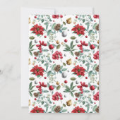 ジングル&ミングルウォーター色フローラクリスマスパーティー 招待状 (裏面)