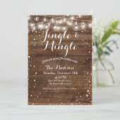 ジングル&ミングルクリスマスパーティの招待状 招待状 (スタンド正面)