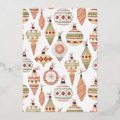 ジングル&ミングルクリスマスパーティの招待状 箔招待状 (裏面)