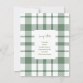 ジングル&ミングルシンプルパーティの招待状 招待状 (裏面)