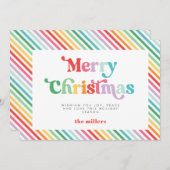 ジングル&ミングルフェスティバルカラフルクリスマス シーズンカード (正面/裏面)