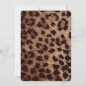 ジングル&ミングル金ゴールドグラムレオパードクリスマスパーティー 招待状 (裏面)