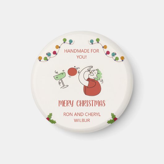 ジングル&ミングル クリスマスコックテイルパーティー マグネット (正面)