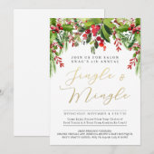 ジングル＆ミンゲル フレッシュ ガーランド イベント招待状 シーズンカード (正面/裏面)