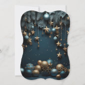 ジングル＆ミンゲル ブルー クリスマス パーティー 招待状 (裏面)