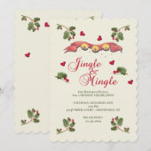 ジングル＆ミンゲル ホリデーパーティー招待状 招待状 (正面/裏面)