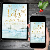 ジングル＆ミンゴルのウィンターフォレストパーティー招待状 招待状