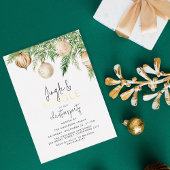 ジングル&ミンゴルのクリスマスパーティー招待状 箔シーズンカード