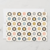 ジングル&モダンミングルホリデー企業のパーティー シーズンカード (裏面)