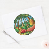 ジングルJingleリトル格言フォレストステッカー ラウンドシール (封筒)