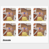 ジングルJingleリトル格言ミスターPig Stickers スクエアシール (シート)