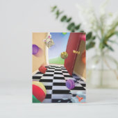 ジングルJingleリトル格言弾力ボール葉書 ポストカード (スタンド正面)