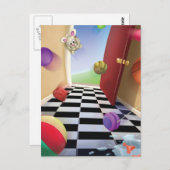 ジングルJingleリトル格言弾力ボール葉書 ポストカード (正面/裏面)