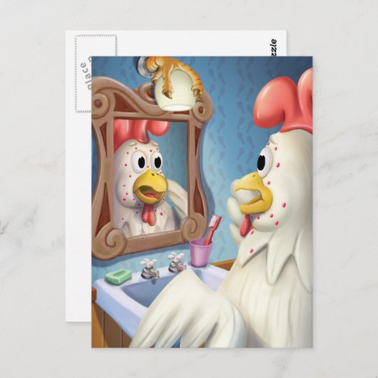 ジングルJingleリトル格言水痘はがき ポストカード (正面/裏面)